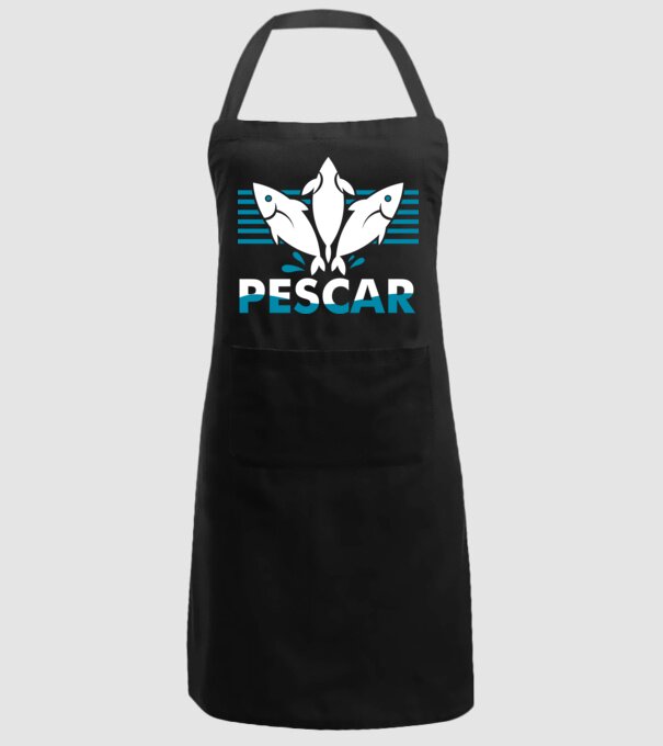 Pescar original model negru pe tricou