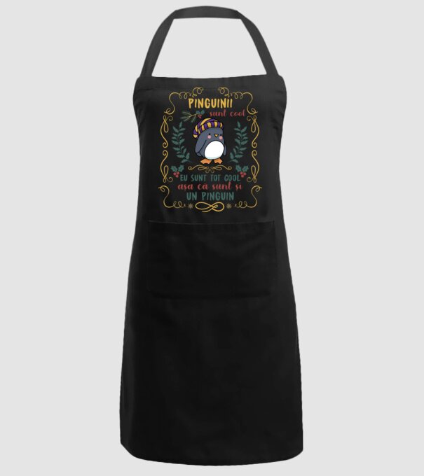 pinguinii sunt cool, eu sunt tot cool așa că sunt și un pinguin model negru pe tricou