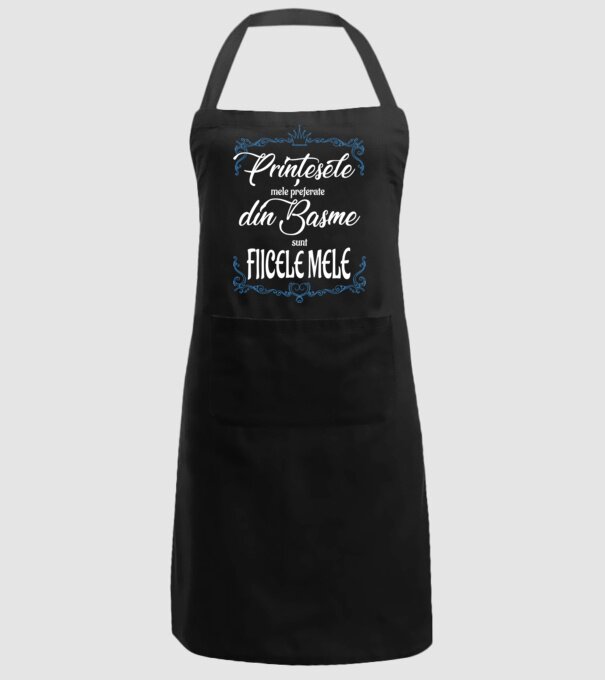 PINȚESELE mele preferate din basme sunt FIICELE MELE model negru pe tricou