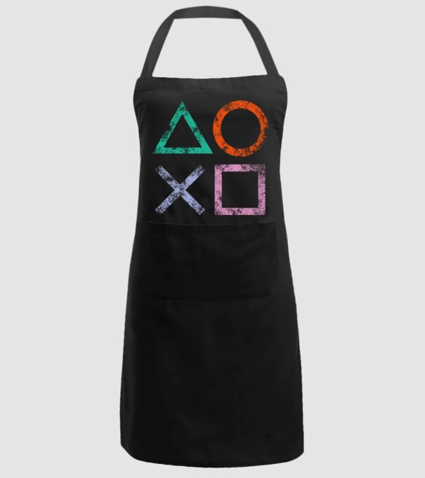 PlayStation icon model negru pe tricou
