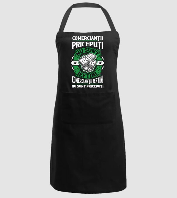 comercianții pricepuți nu sunt ieftini, comercianții ieftini nu sunt pricepuți model negru pe tricou