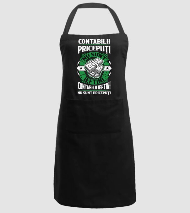contabilii pricepuți nu sunt ieftini, contabilii ieftini nu sunt pricepuți model negru pe tricou