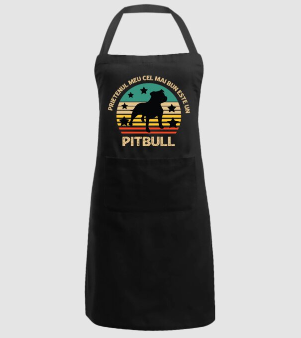 Prietenul meu cel mai bun este un pitbull model negru pe tricou