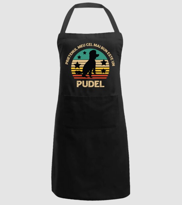 Prietenul meu cel mai bun este un pudel model negru pe tricou