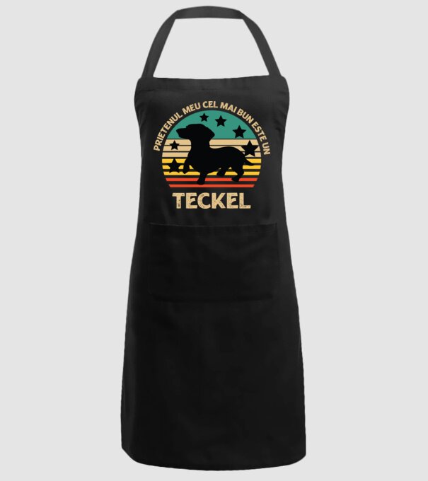 Prietenul meu cel mai bun este un teckel model negru pe tricou