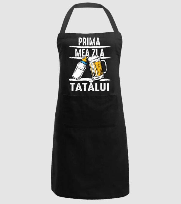 prima mea zi a tatălui model negru pe tricou