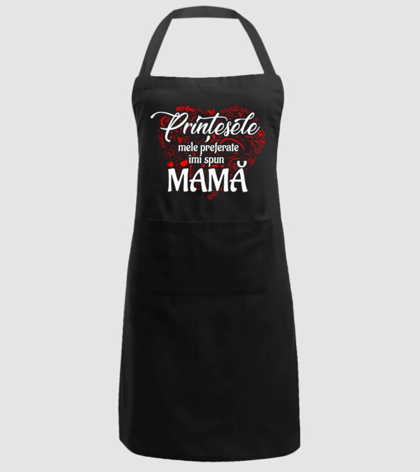 PRINȚESELE mele de basm îmi spun mamă model negru pe tricou
