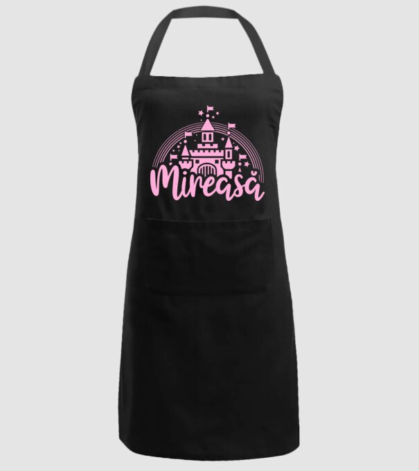 Prinţesă mireasă model negru pe tricou