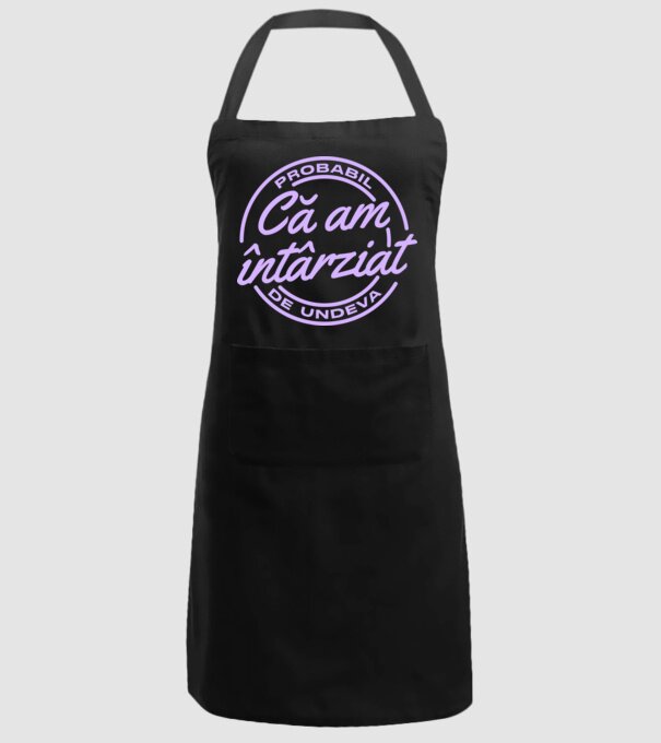 Probabil că am întârziat de undeva model negru pe tricou