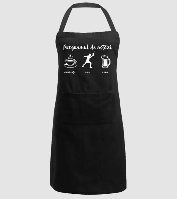 programul de astăzi: dimineața, ziua, seara model negru pe tricou