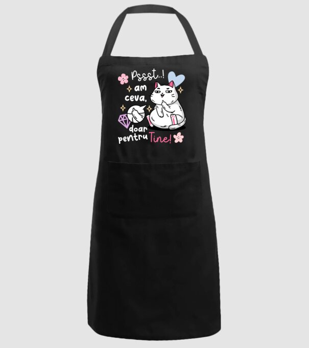 Pssst, am ceva doar pentru tine! model negru pe tricou