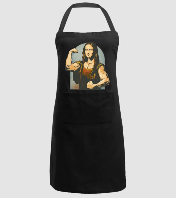 Pumped Mona model negru pe tricou