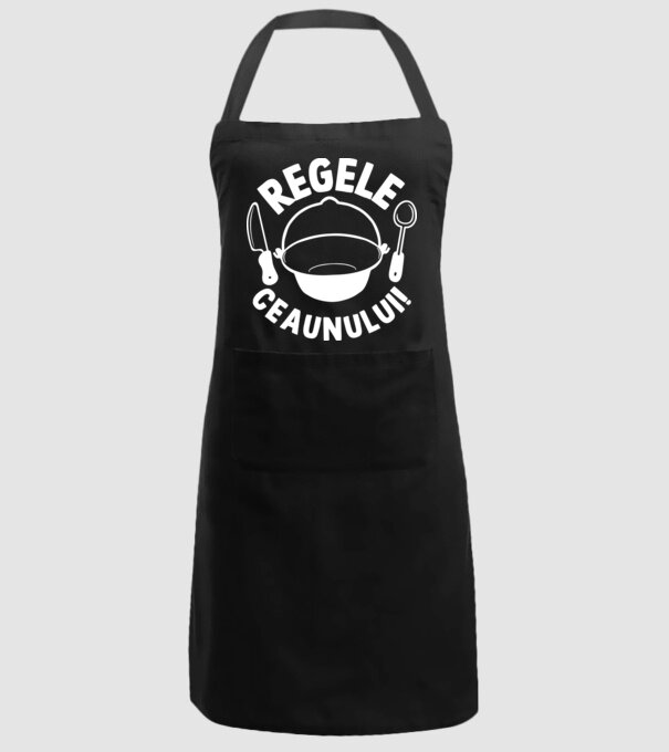 Regele - ceaunului! model negru pe tricou