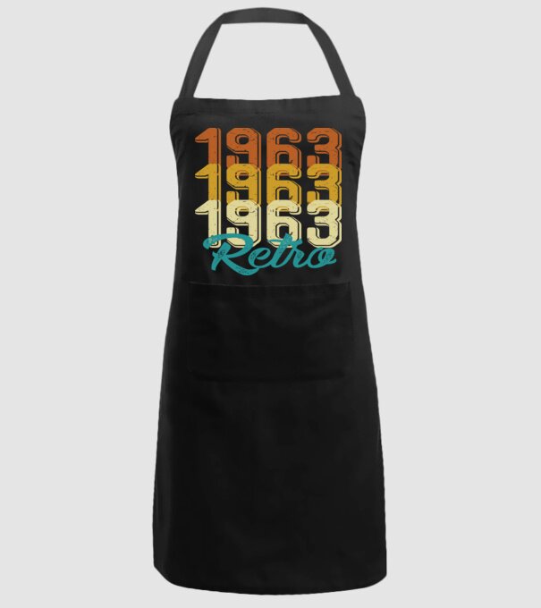 Retro 1963 model negru pe tricou