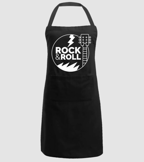 Rock n roll model negru pe tricou