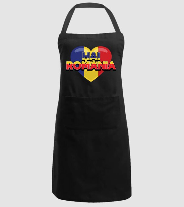 Romania heart model negru pe tricou