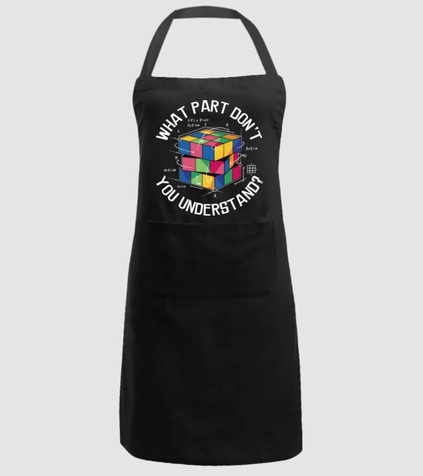 Rubik cube what part model negru pe tricou