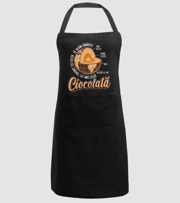 să salvăm Pământul! acesta este singurul loc unde există ciocolată - alune prăjite, caramel lipicios, nuga, ciocolată cu lapte model negru pe tricou