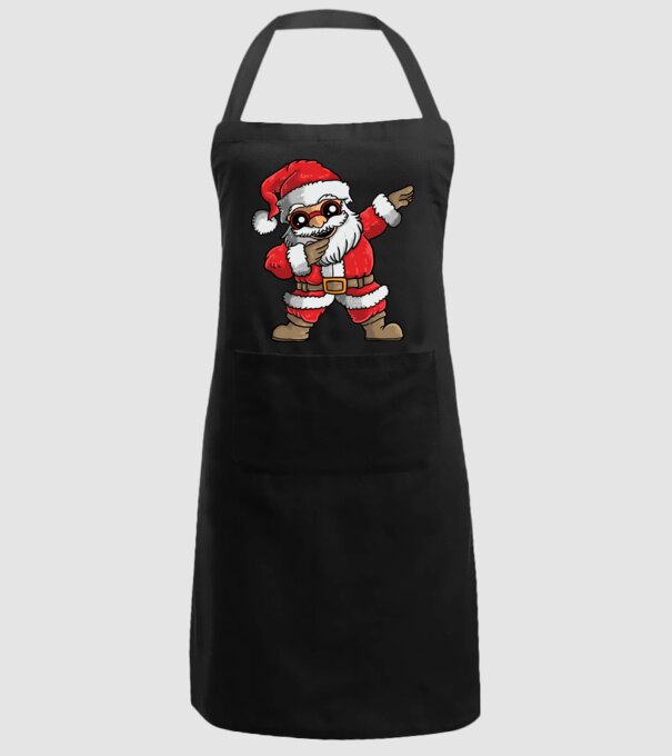 Santa dab model negru pe tricou