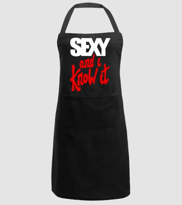 Sexy And I Know It model negru pe tricou