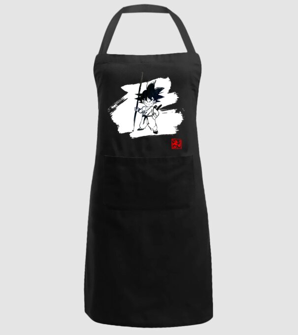 son goku art model negru pe tricou