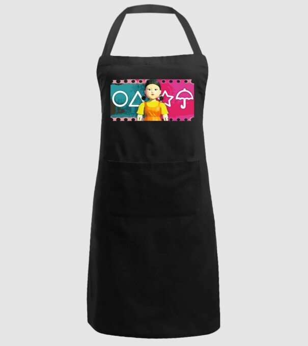 squid game drawing model negru pe tricou