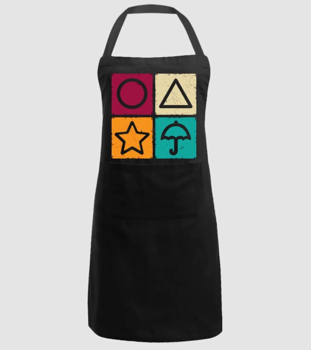 squid game motive game model negru pe tricou