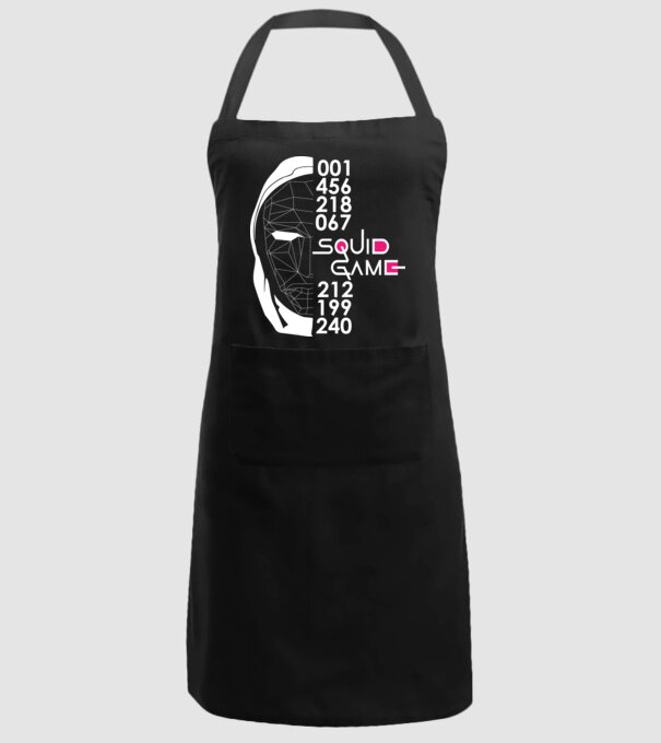 squid game numbers model negru pe tricou