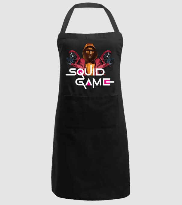squid game poster model negru pe tricou