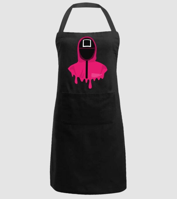 squid game square model negru pe tricou
