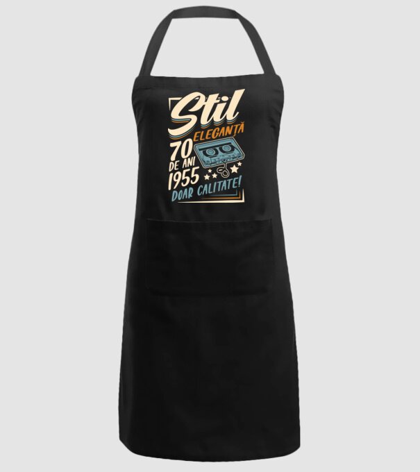 Stil eleganta 1955 model negru pe tricou