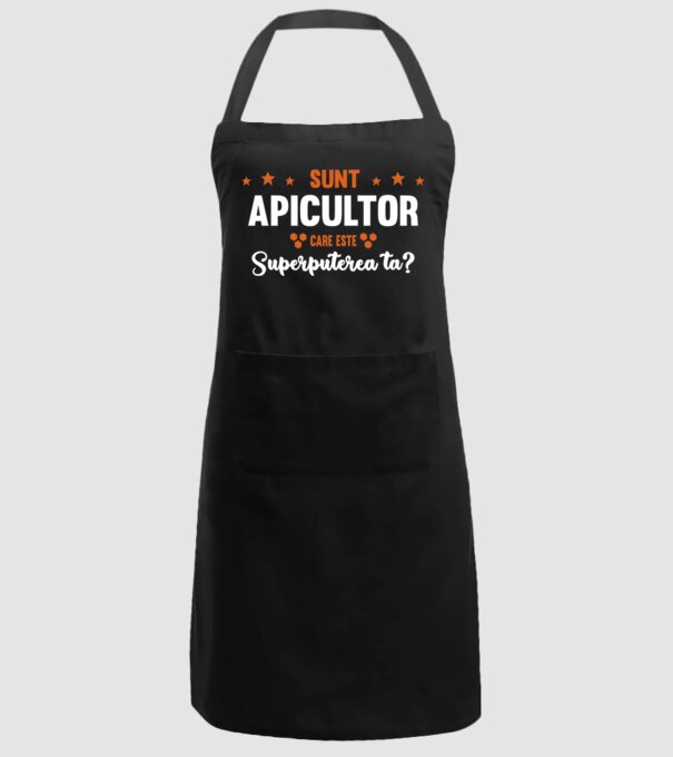 Sunt apicultor, care este superputerea ta? model negru pe tricou