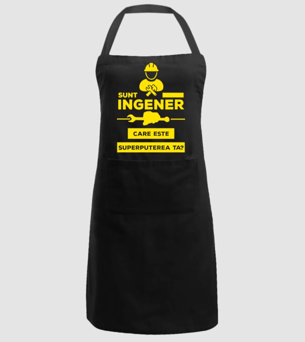 Sunt inginer, care este superputerea ta? model negru pe tricou