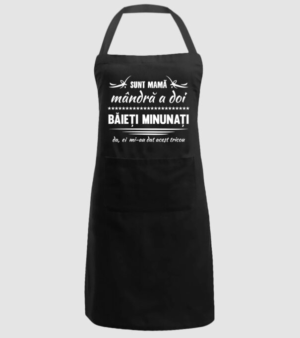 Sunt Mamă mândră a doi băieți minunați - da, ei mi-au dat acest tricou model negru pe tricou
