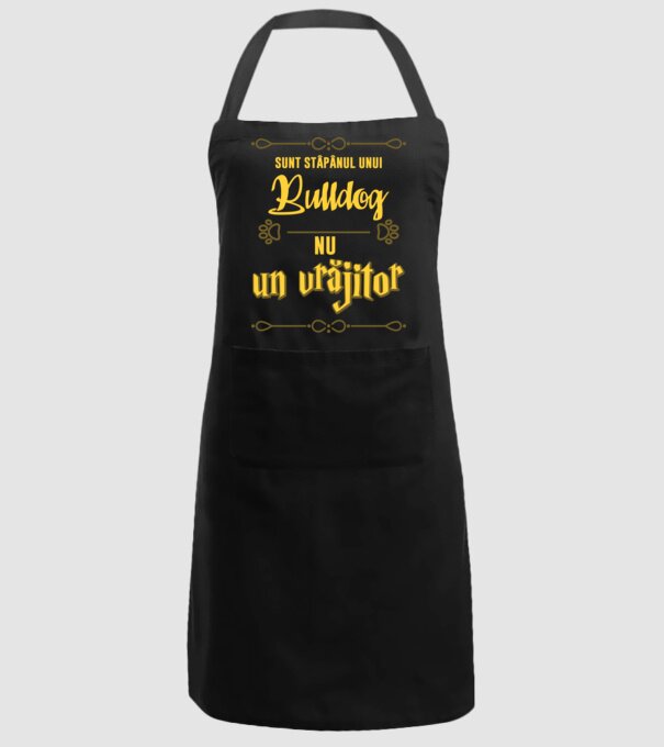 sunt stăpânul unui bulldog francez, nu un vrăjitor model negru pe tricou