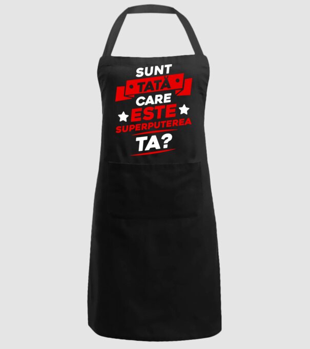 Sunt tată, care este superputerea ta model negru pe tricou
