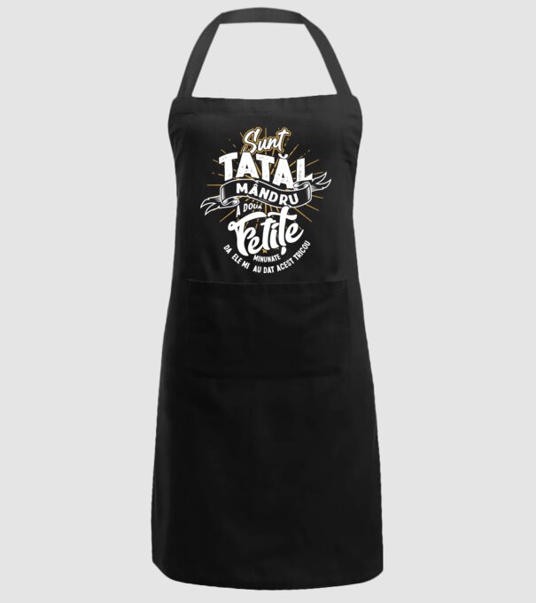 Sunt tatăl mândru a două fetițe minunate - da, ele mi-au dat acest tricou model negru pe tricou