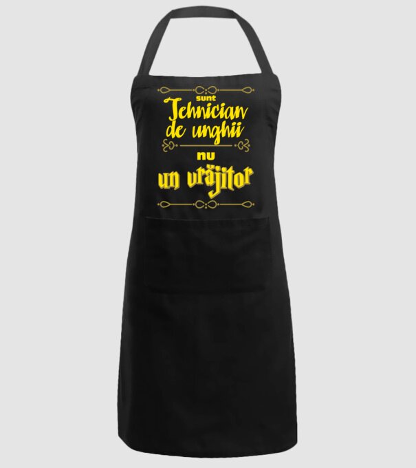 Sunt tehnician de unghii, nu un magician model negru pe tricou