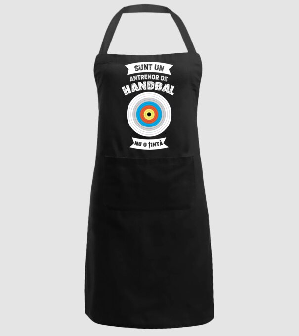 sunt un antrenor de handbal, nu o țintă model negru pe tricou