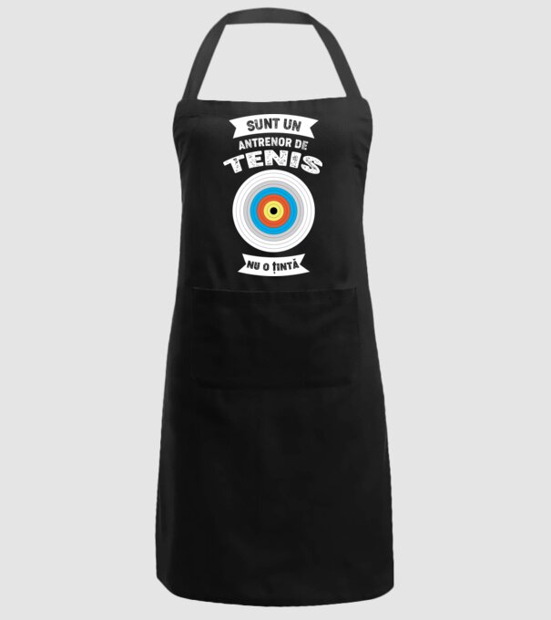 sunt un antrenor de tenis, nu o țintă model negru pe tricou