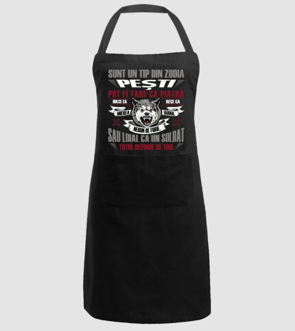 Sunt un tip din zodia Pești model negru pe tricou