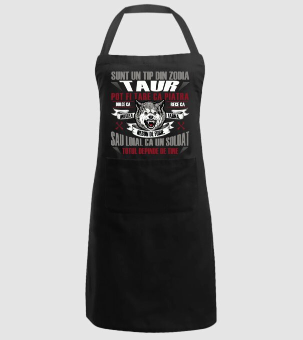 Sunt un tip din zodia Taur model negru pe tricou