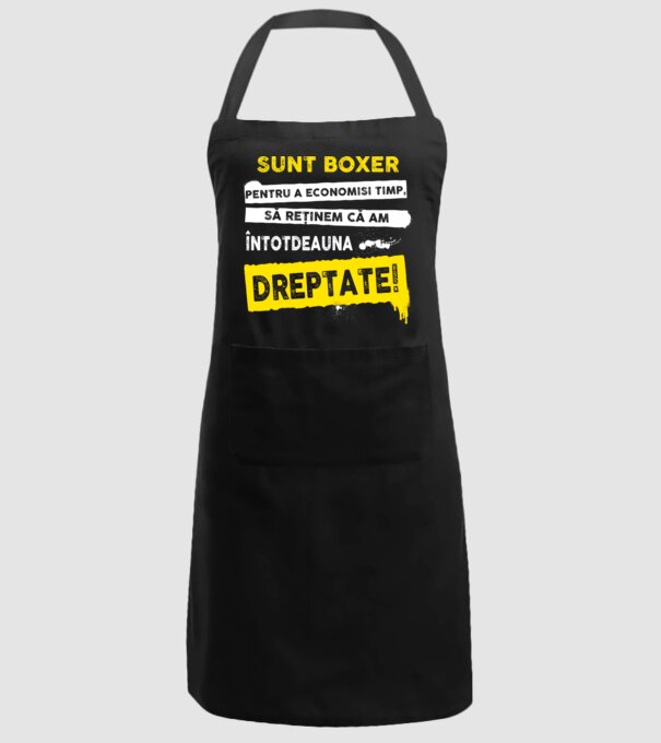 sunt boxer - pentru a economisi timp, să reținem că am întotdeauna dreptate model negru pe tricou