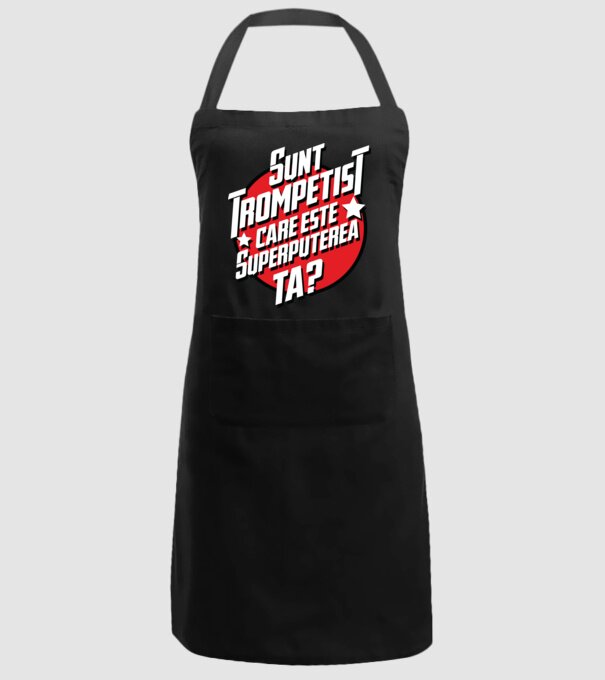 sunt trompetist, care este superputerea ta? model negru pe tricou