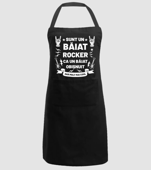 Sunt un băiat rocker, ca un băiat obișnuit, dar mult mai cool model negru pe tricou