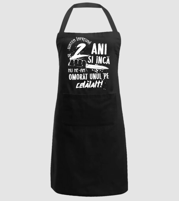 Suntem împreună de 2 ani model negru pe tricou