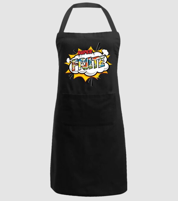 Super Frate model negru pe tricou