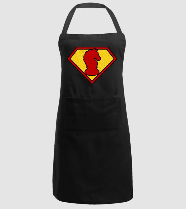 SuperChess cal de șah model negru pe tricou