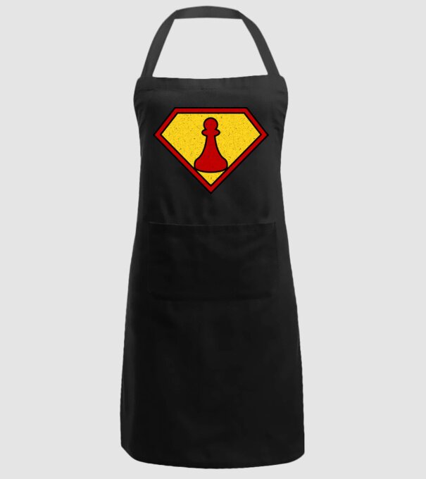 SuperChess pion de șah model negru pe tricou