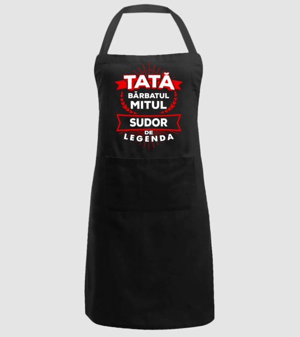 Tată - bărbatul, mitul, sudor de legendă model negru pe tricou